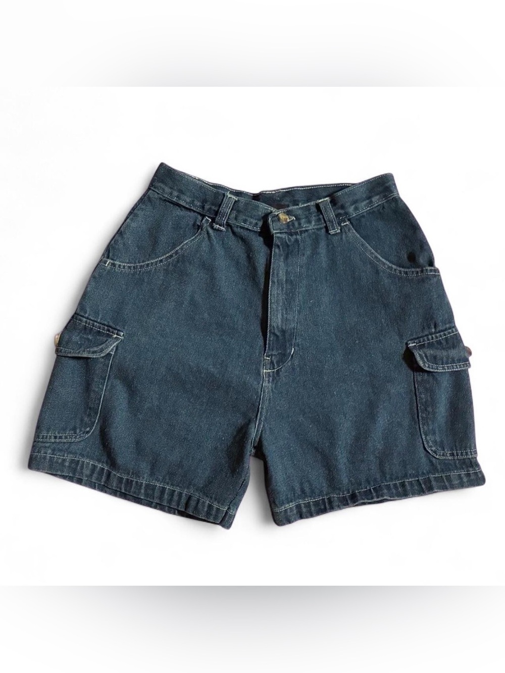 Impressions Dark Indigo Cargo Denim Shorts
